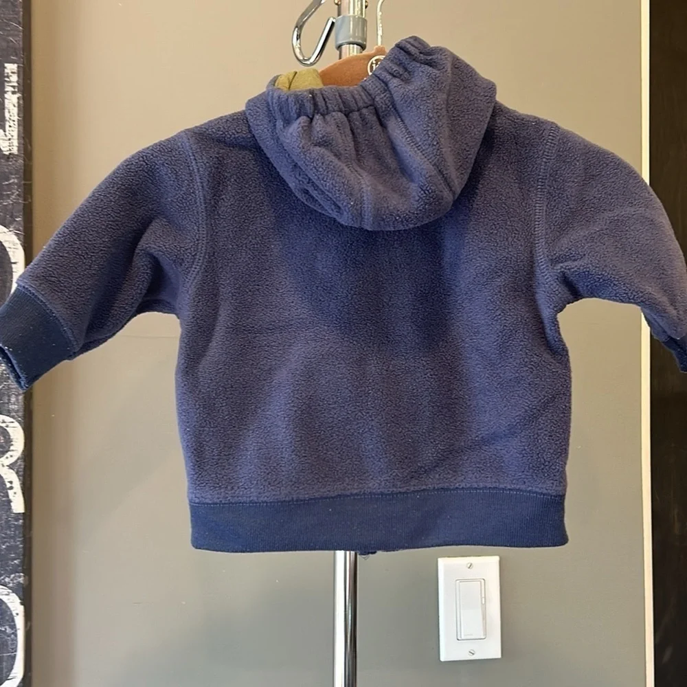 🍻🛒🇪🇸🐠Gap fleece hoodie full zip pockets blue burgundy green 6-12 months BUDGET